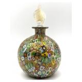 Millefiori Murano Art Glass with Gold Fleck