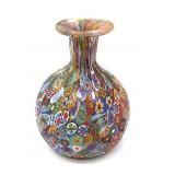 Millefiori Murano Art Glass Small Vase 4' Tall