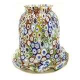 Millefiori Murano Art Glass Light Fixture Shade