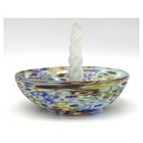Millefiori Murano Art Glass Ring Holder 4' x 3'