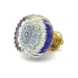 Millefiori Murano Art Glass Fluted Drawer Pull