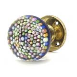 Millefiori Murano Art Glass Door Knob 2.5'
