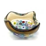 Millefiori Murano Art Glass Bowl 5' x 2.5'