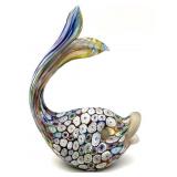 Millefiori Murano Art Glass Fish Figure 5' x 6.5'