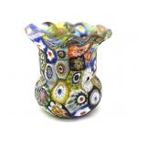 Millefiori Murano Art Glass Toothpick Holder 2.5'