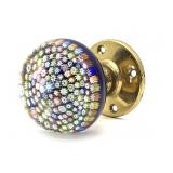 Millefiori Murano Art Glass Door Knob 2.5'