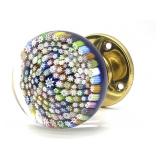 Millefiori Murano Art Glass Door Knob 2.5'
