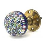Millefiori Murano Art Glass Door Knob 2.5'