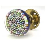 Millefiori Murano Art Glass Door Knob 2.5'