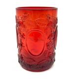 Red Glass Spooner 5' Tall