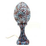 Vintage Millefiori Murano Art Glass Lamp with