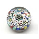 Millefiori Murano Art Glass Paperweight 3' x 2.5'