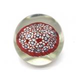 Millefiori Murano Art Glass Paperweight 2.75' x