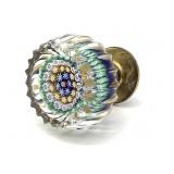 Millefiori Murano Art Glass Fluted Drawer Pull