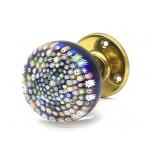 Millefiori Murano Art Glass Door Knob 2.5'