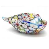 Millefiori Murano Art Glass Bowl 4.5' x 3.75' x