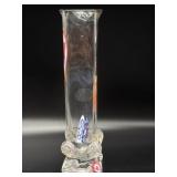 Millefiori Murano Art Glass Vase 8.75' Tall