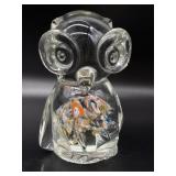 Art Glass Owl Figure 4.75'