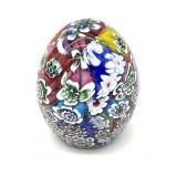 Millefiori Murano Art Glass Paperweight 3'