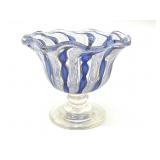 Latticino Murano Art Glass Small Cup 2' Tall
