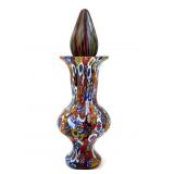 Millefiori Murano Art Glass Small Vase with