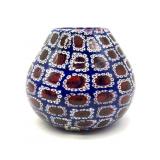 Millefiori Murano Art Glass Vase 4.25'