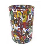 Millefiori Murano Art Glass Cup 3.75'