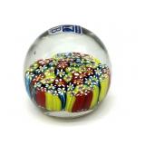 Millefiori Murano Art Glass Paperweight 2.25'
