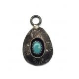 Unmarked Turquoise Stone Pendant 1'- weight is