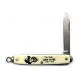 Vintage John Wayne Pocket Knife- handle 3ï¿½ -