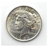 1924 Peace Dollar