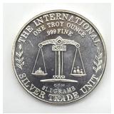 One Ounce .999 Fine Silver 1980 Symbol of Liberty