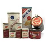 Vintage Tins : Schilling Spices, French's Spices,
