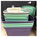 Plastic Storage Totes and Lids