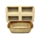 Pampered Chef Family Heritage Stoneware Loaf Pan