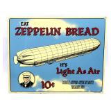 Zeppelin Bread Metal Sign 14' x 11'-