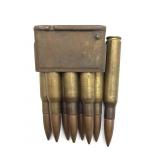 (8) Vintage Rounds 30-06 in Holder - appears to