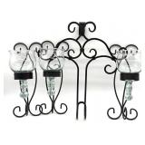 Metal Wall Hanging Candle Holders and