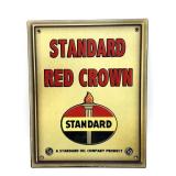 Standard Red Crown Metal Sign 9.5' x 12' -