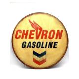 Chevron Gasoline Decorative Reproduction Sign