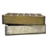 Vintage 7Up and Coca-Cola Wood Crates 18.5' x 12'