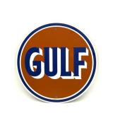 Gulf Metal Sign 12' - reproduction