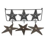 Star Metal Wall Hanging Hook Rack and Cast Iron