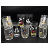 Mickey Mouse Glass Cups and Mickey Mouse Disney