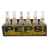 Vintage Pepsi Wood Crate with Pepsi Soda