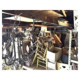 Contents of Shed Attic; Chairs, Antiques,