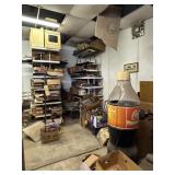 Contents of NW Corner; Coke Bottle Cooler,