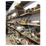 Contents of N. Room Wall Shelves;  Antiques,