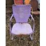 Vintage Metal Lawn Chair 34" - Purple