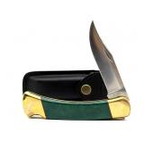 Buck 110 Custom Folding Knife with Leather
